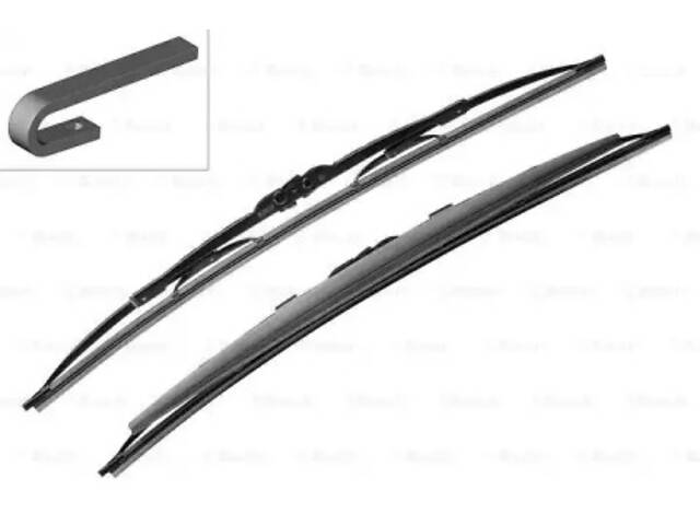 Комплект щеток стеклоочистителя каркасных Bosch Twin Spoiler 500/500