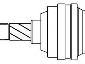 Комплект шарниров, приводной вал GSP 644002 на OPEL KADETT D (31_-34_, 41_-44_)