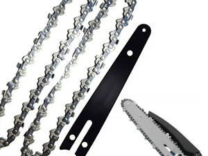 Комплект шини 30 см плюс 2 ланцюги крок 1/4 по 65 зубів для акумуляторної пилки