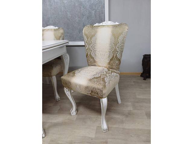 Комплект: стіл розкладний і 4 стільця на 'лапах'. Дерев'яні, різьблені. Не потребують реставрації !!! Відреставровані ! Пофарбова - Фото 7