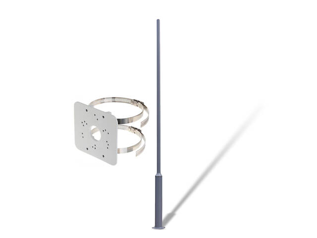 Комплект Столб парковый Lightwell 4м серый и Кронштейн для установки на столб Dahua PFA152-E - Фото 1