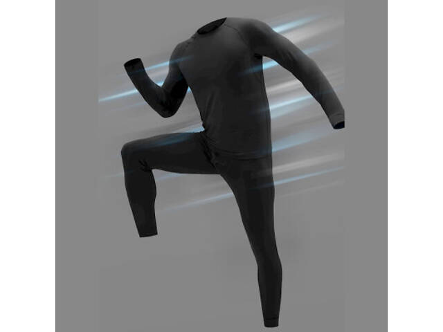 Комплект термобелья Naturehike NH22NY001 демісезон XXL чорний (6927595704936) - Фото 2