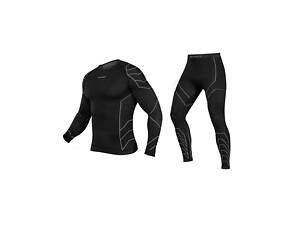 Комплект термобілизни чоловічий SPAIO Rapid SET Black/Grey