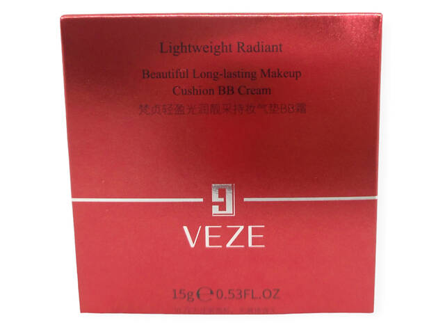 Комплект тональний крем кушон беж 02 + база під макіяж натуральний фініш зволожуючий Veze BB Cream Cushion + Jolyum - Фото 4