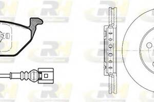Комплект гальмівний диск та колодки для моделей: AUDI (A2), SKODA (FABIA, FABIA, FABIA)
