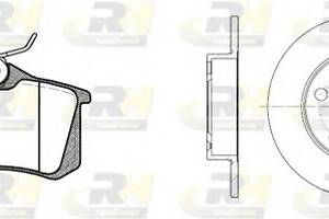Комплект гальмівний диск та колодки для моделей: AUDI (A3,A2), SEAT (IBIZA,IBIZA,CORDOBA,TOLEDO)