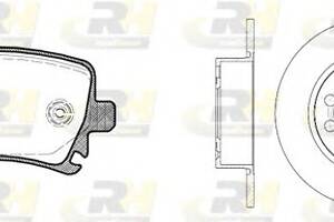 Комплект тормозной диск и колодки для моделей: AUDI (A3, A3), SEAT (ALTEA,ALTEA), SKODA (OCTAVIA,OCTAVIA), VOLKSWAGEN (