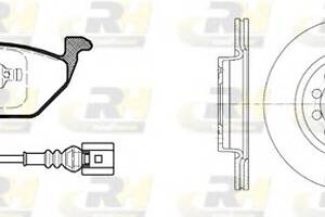 Комплект гальмівний диск та колодки для моделей: AUDI (A3, A3), SEAT (ALTEA, TOLEDO, LEON, ALTEA), SKODA (OCTAVIA, OCTAVIA).