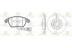 Комплект тормозной диск и колодки для моделей: AUDI (A3, A3,A3), SEAT (ALTEA,TOLEDO,ALTEA), SKODA (OCTAVIA,OCTAVIA,SUPE