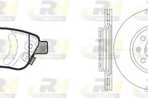 Комплект гальмівний диск та колодки для моделей: OPEL (CORSA), VAUXHALL (CORSA, CORSA, CORSAVAN)