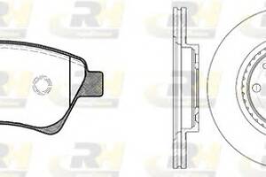 Комплект гальмівний диск та колодки для моделей: RENAULT (KANGOO,KANGOO)