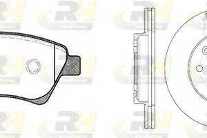 Комплект тормозной диск и колодки для моделей: RENAULT (KANGOO)