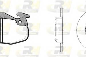 Комплект гальмівний диск та колодки для моделей: RENAULT (RAPID, CLIO,11,19,19,19,19,21,21,SUPER,9,21,19,11,19,19,CLIO,SU