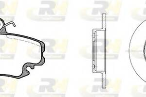 Комплект гальмівний диск та колодки для моделей: RENAULT (RAPID, CLIO, 11, TWINGO, SUPER, CLIO, CLIO, CLIO)