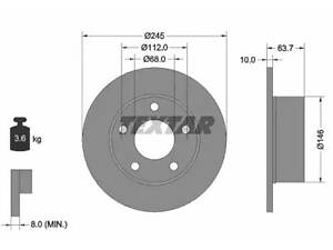 Комплект гальмівних дисків (2 шт) на 100, A6, Passat B5, Superb
