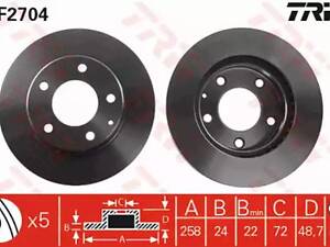 Гальмівний диск df2704