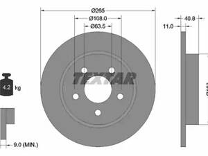 Комплект тормозных дисков (2 шт) на 550, C-MAX, Focus