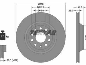 Комплект гальмівних дисків (2 шт) на A3, Leon, Q2, Q3, TT