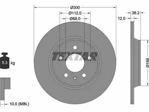 Комплект тормозных дисков (2 шт) на A4, A5, A6, A7, Q5