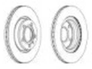 Комплект тормозных дисков (2 шт) на A4, A8, Passat B5