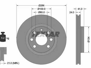 Комплект тормозных дисков (2 шт) на Astra F, Calibra, Lanos, Lanos / Sens, Nexia, Vectra B