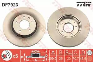 Комплект тормозных дисков (2 шт) на Astra J, Cruze, Insignia B, Orlando, Volt, Zafira C