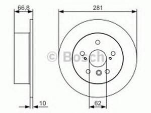 Комплект тормозных дисков (2 шт) на Avalon, Camry, ES