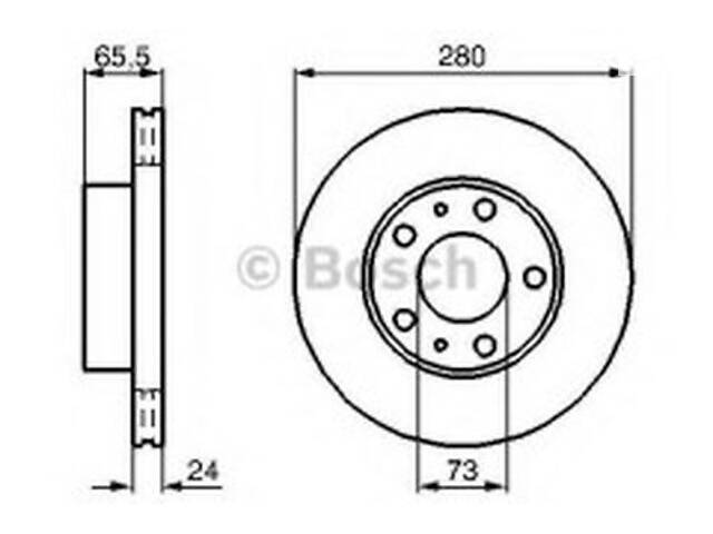 Комплект тормозных дисков (2 шт) на Boxer , Ducato, Jumper
