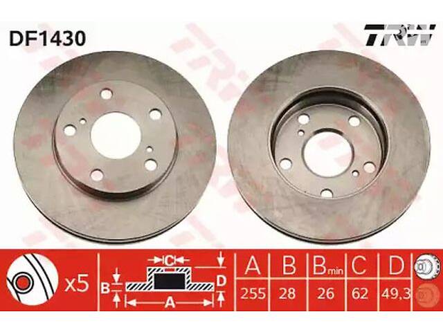 Комплект тормозных дисков (2 шт) на Camry