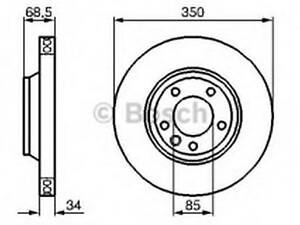 Комплект тормозных дисков (2 шт) на Cayenne, Q7, Touareg