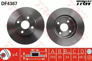 Тормозный диск df4367