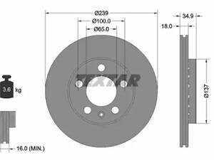 Комплект гальмівних дисків (2 шт) на Fabia, Polo