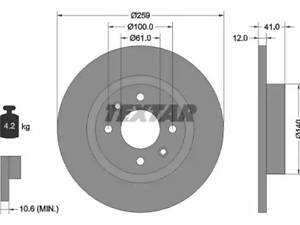 Комплект тормозных дисков (2 шт) на Forfour, Fortwo, Logan, Sandero