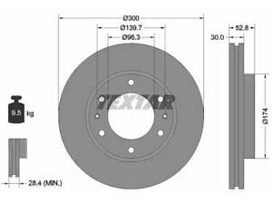 Комплект тормозных дисков (2 шт) на H1
