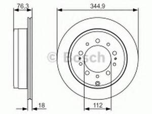 Комплект тормозных дисков (2 шт) на LX, Land Cruiser