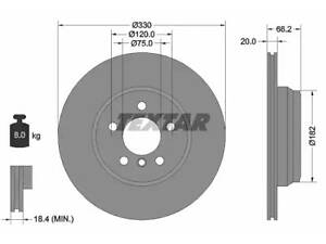 Комплект гальмівних дисків (2 шт) на Seria 3, Seria 4