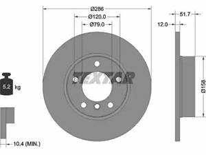 Комплект тормозных дисков (2 шт) на Seria 3