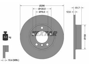 Комплект гальмівних дисків (2 шт) на Seria 3