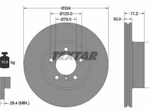 Комплект гальмівних дисків (2 шт) на Seria 5, Seria 6