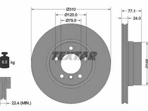 Комплект тормозных дисков (2 шт) на Seria 5