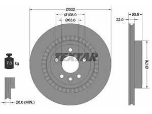 Комплект гальмівних дисків (2 шт) на XC60