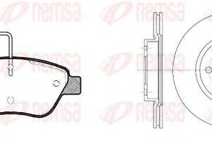 Комплект тормозных дисков и колодок для моделей: FIAT (SIENA, DOBLO,DOBLO,BRAVO)