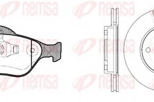 Комплект тормозных дисков и колодок для моделей: FORD (FIESTA, KA,PUMA,FIESTA,FUSION,STREET,FIESTA), MAZDA (2,2)