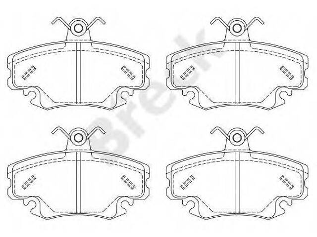 Комплект тормозных колодок, дисковый тормоз BRECK 214630070210 на RENAULT SUPER 5 (B/C40_)