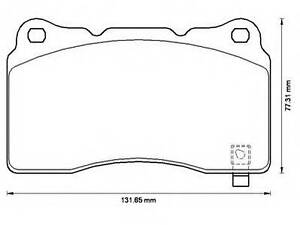 Комплект тормозных колодок, дисковый тормоз JURID 572508J на SAAB 9-5 (YS3G)