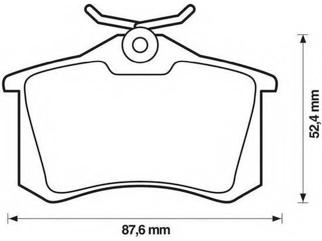 Комплект тормозных колодок, дисковый тормоз JURID 573032J на CITROËN C4 II (B7)