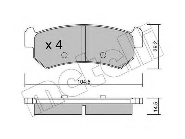 Комплект тормозных колодок, дисковый тормоз SAMKO 5SP1199 на CHEVROLET LACETTI универсал (J200)