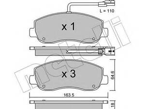 Комплект тормозных колодок, дисковый тормоз SAMKO 5SP1579 на OPEL MOVANO B автобус