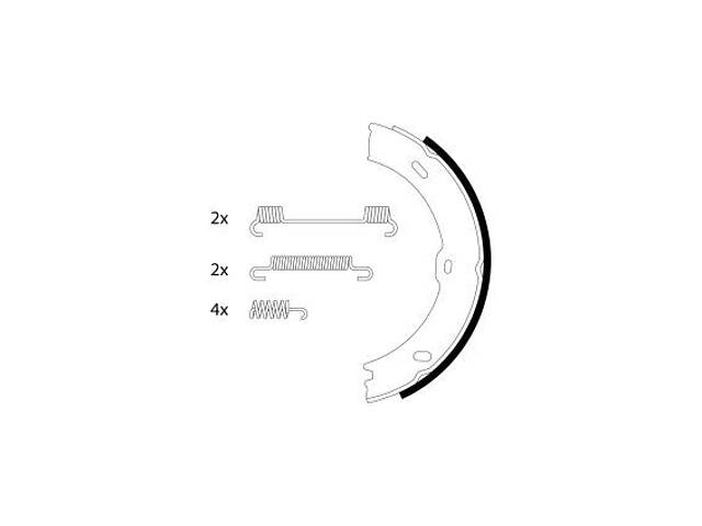 Комплект тормозных колодок, стояночная тормозная система