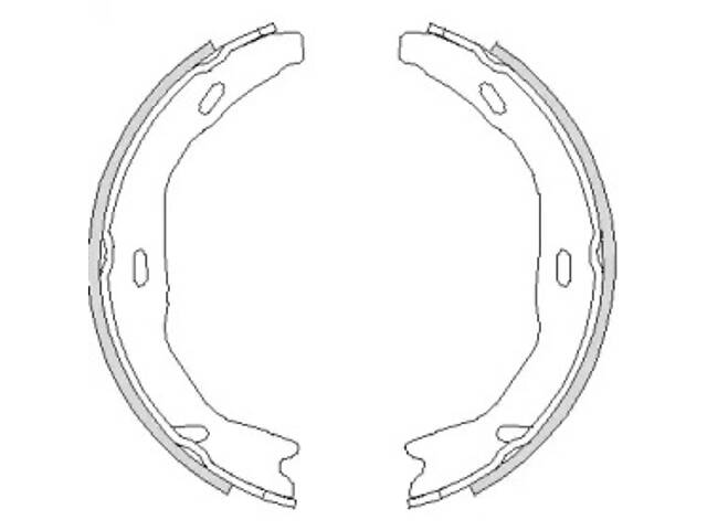 Комплект тормозных колодок, стояночная тормозная система